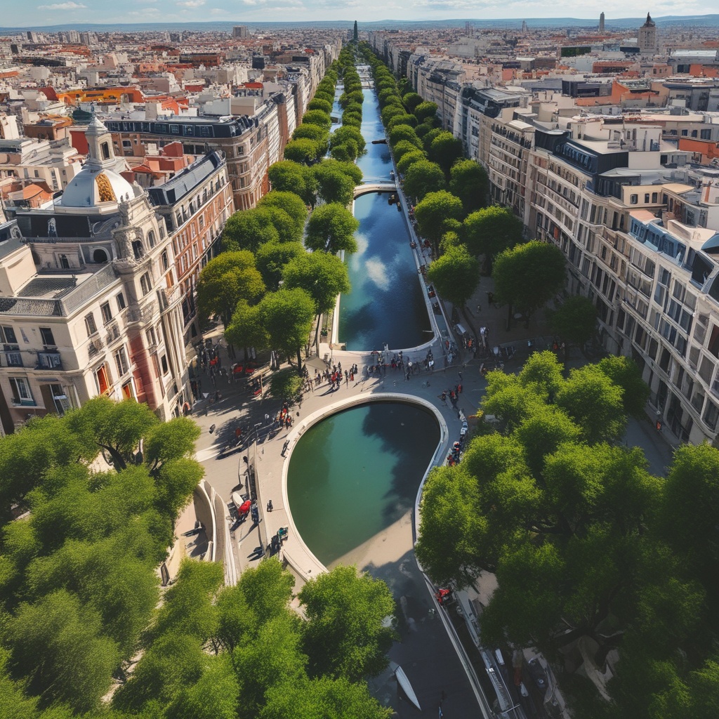 A beautiful view of Madrid